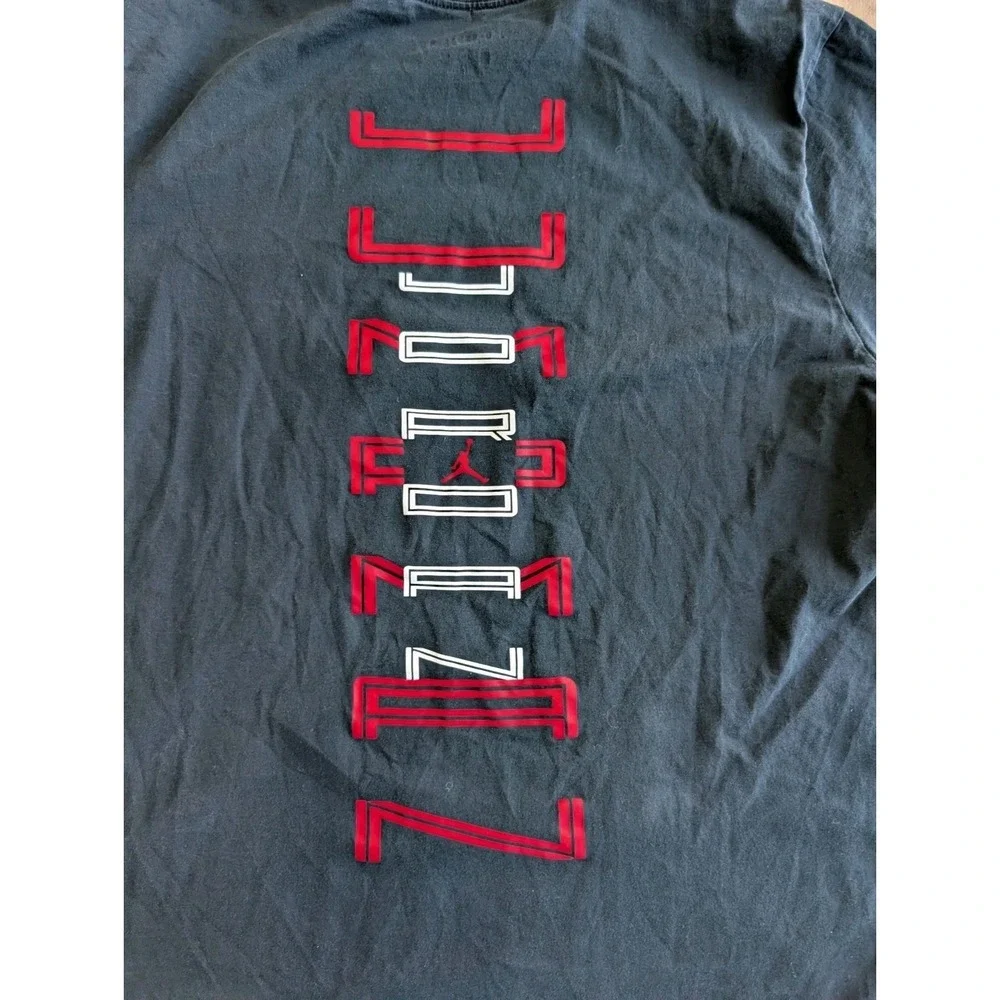 Nike‎ Jordan Retro XI 11 Legacy 23 T-Shirt Black Men's XXL 2XL Bred